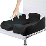 【Memory-Foam-Sitzkissen】 Das Sitzkissen besteht aus hochwertigem, langlebigem Memory-Schaum, der hochwertige Memory-Schaum des Sitzkissens prallt nach jedem Gebrauch langsam zurück und kehrt immer in seine ursprüngliche Form zurück.