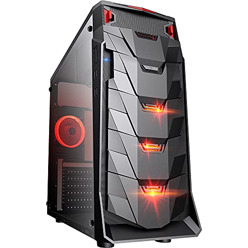 Gabinete Gamer Taurus USB 3.0 Preto LED Vermelho - MCA-TAURUS/BK