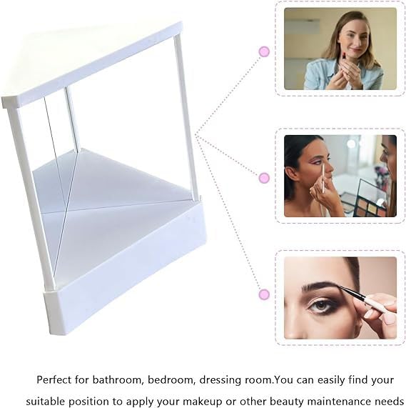 Espejo de maquillaje con imagen real no reversible miniatura 2