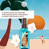 Yves Rocher Monoï Perfumowany spray zapachowy do ciała i włosów, 125 ml, odświeżający zapach o nieodpartym zapachu