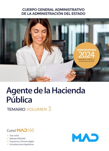 Portada de Agente de la Hacienda Pública Cuerpo General Administrativo de la Administración del Estado. Temario Volumen 3