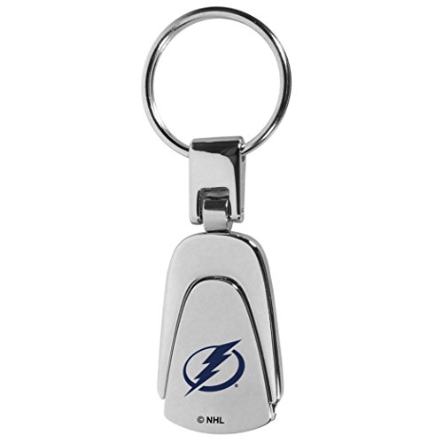NHL Tampa Bay Lightning Unisex Siskiyou SportsSteel Teardop Key Chain, Metal, One Size