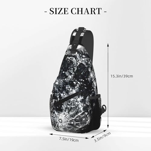 Bolso Cruzado para Hombre Mochila Diagonal Casual Negra miniatura 3