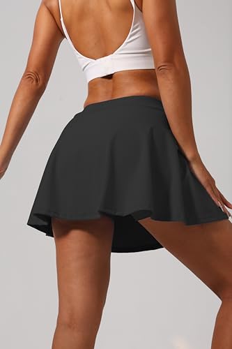 Women's Tennis Skirt with Built-in Shorts – High Waist Athletic Skirt with Pocket for Running Golf and Workouts2