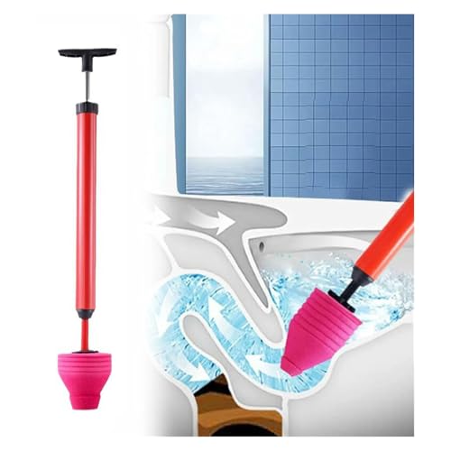 High Pressure Toilet Unblock Shot Toilet Pipe，2025 Upgrade Powerful High Pressure Dredge， Air Drain Clog Clearer Pipe Tool，Suitable For Bathroom Toilet Or Kitchen Drain (2pcs)