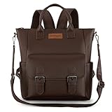 Montana West Wrangler Womens Purse Backpack Vegan Leather Backpack with Removable Crossbody Shoulder Strap for Travel Work