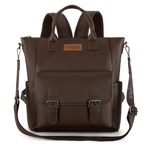 Image of Montana West Wrangler Backpack Purse for Women Medium Convertible Shoulder Bag with Crossbody Strap for Travel Work WG175-9110CF