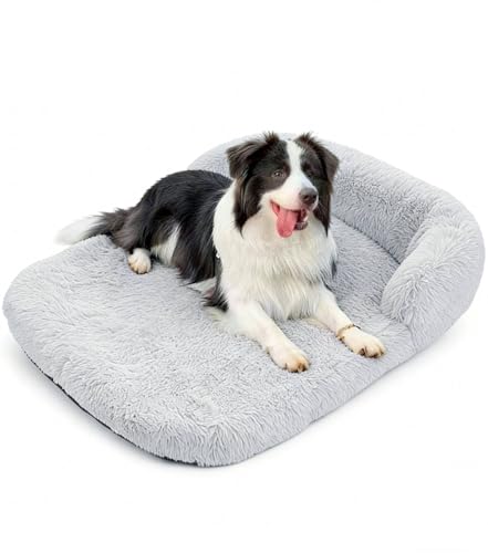Mittlere flauschige Hundematte mit rutschfester Rückseite