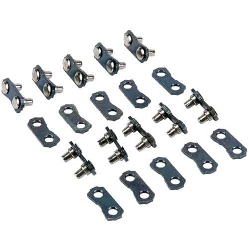 cyclingcolors - cyclingcolors 10x Attache Rapide maillon de jonction Pas 3/8 inch épaisseur Plaque intérieure 1,1mm pour chaîne de tronçonneuse Raccordement Connecteur Entraînement Mâle Femelle Universel
