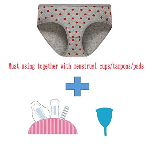 Hahan Cotton Teens Girls Period Underwear Leak Proof Start Period Kit Panties For Teen Xs #TOP3