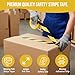 Harrier Hardware 2 in x 180 ft PVC Striped Safety Warning Adhesive Tape, Black & Yellow High Visibility Industrial Commercial Caution Wall Floor Equipment