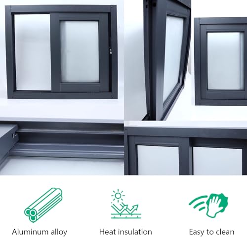 Ventana corredera ajustable para dormitorio y sala de estar con cierre facil 5