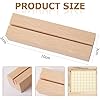 Lot De 16 Porte-cartes En Bois 10 Cm - Pour Menus, Cartes De Visite, Mariages, Restaurants, Fêtes