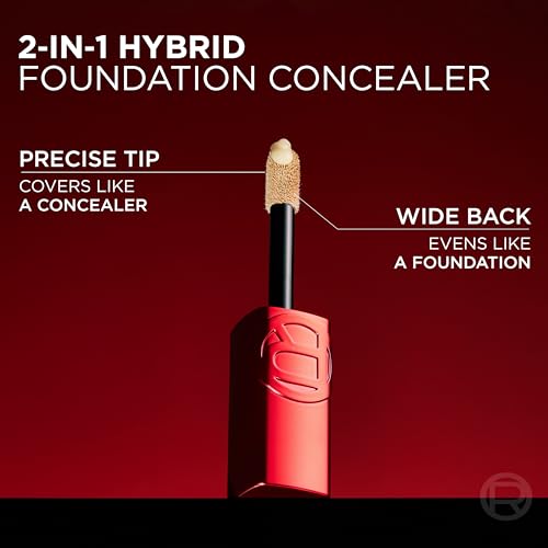 L'Oreal Paris Infallible Skin Ink 2-in-1 Foundation Concealer Hybrid Face Makeup, up to 48HR Transfer-Resistant with Medium Coverage, 460 Rich Neutral - image 6