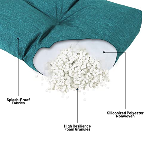 Lokex Bench Cushion,Waterproof Bench Cushions For Outdoor Furniture,Non-Slip Window Seat Cushions Indoor,Emerald Green 36X14X4 Inch #TOP2
