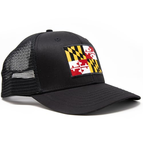 Image of International Tie State Hat for Men and Women, Adjustable Snapback Trucker Baseball Cap with Embroidered Patch