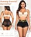 DERCA Butt Lifting Panties Padded Underwear for Women Booty Pads Butt Enhancer Lace Shapewear Panty (Black,Medium)