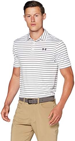 Under Armour Men's Playoff 2.0 Golf Polo , White (124)/Black , Large