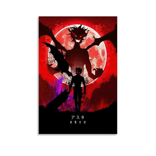 hoxaooi - Poster Black Clover Asta per Camera, Estetica Tela