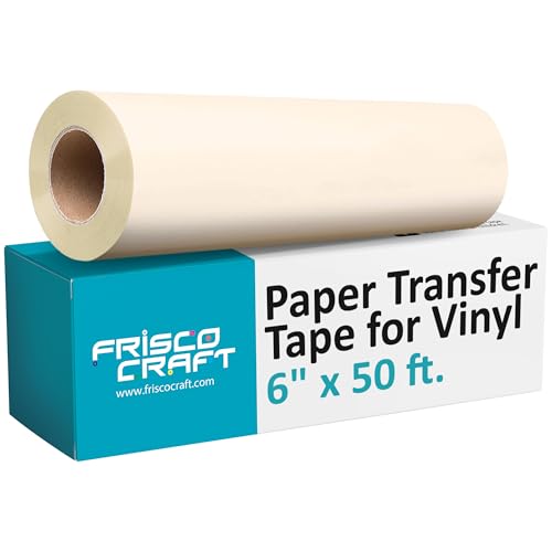 Frisco Craft Roll of Paper Transfer Tape for Vinyl (6” x 50ft)