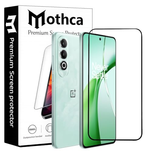 Image of Mothca Premium Military-Grade Tempered Glass Screen Protector Compatible for OnePlus Nord CE4 with Edge to Edge Coverage - Case Friendly, Anti-Scratch & Bubble-Free Installation Kit