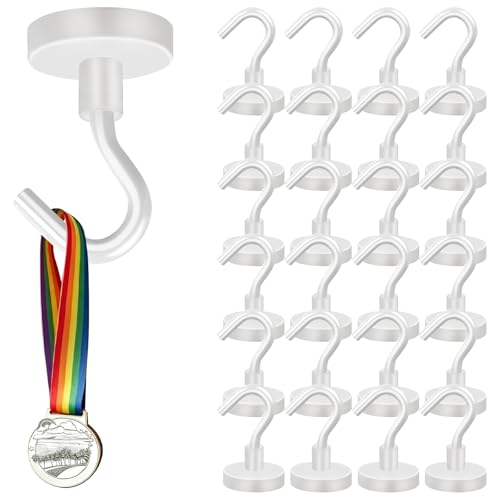 MIKEDE Medal Holders 30LBS Magnetic Hooks 28PCS Display Hanger Heavy