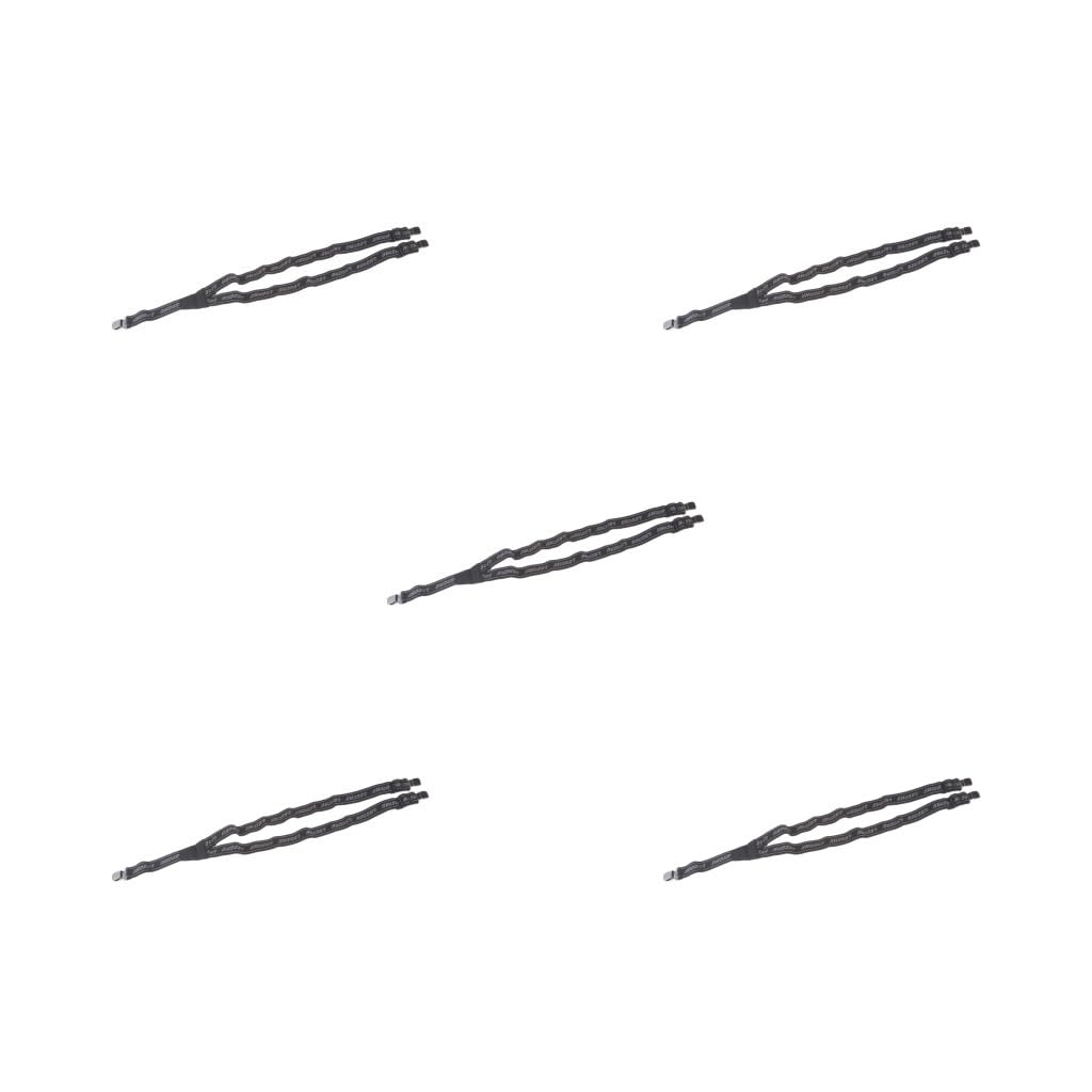 Tirantes elásticos con clip en forma de Y y correas ajustables, color negro, talla M