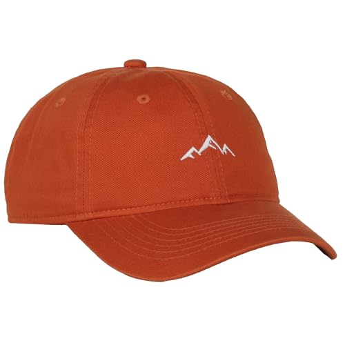 Image of Outdoor Cap Mountain Embroidered Dad Hat Adjustable Soft Cotton Polo Style Unstructured Baseball Cap for Men & Women