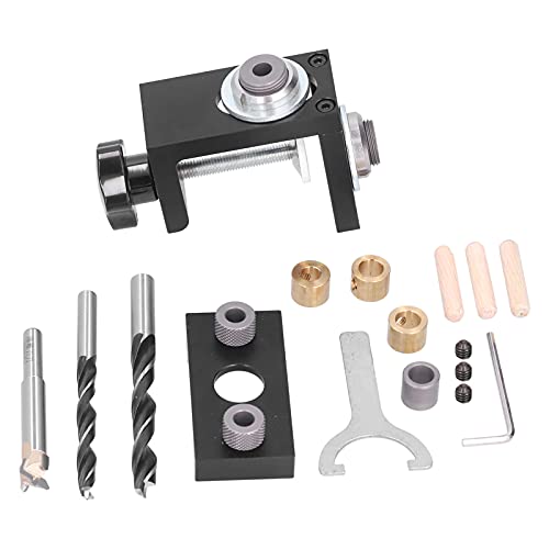 Guide de forage jig 3 en 1 réglable pour assemblage et perçage du bois