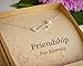 EFYTAL Sterling Silver Infinity Necklace - Cultured Pearl Bridesmaids/Friendship Jewelry Gift
