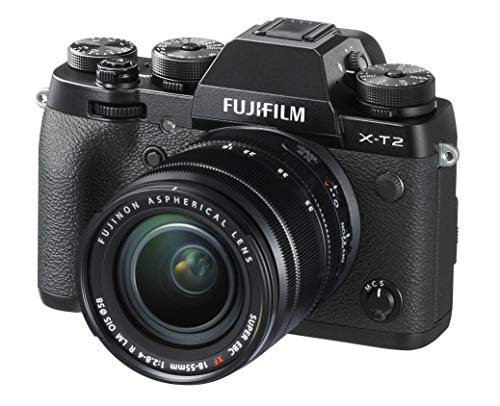 Fujifilm 16519273 X-T2 Fotocamera Digitale da 24 Megapixel, Schermo LCD da 3', Nero
