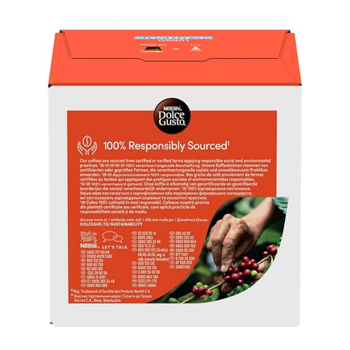 NESCAFÉ DOLCE GUSTO Lungo Decaffeinato Kaffeekapseln 3er Pack (3 x 16 Kapseln)