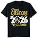 Custom Graduation T-Shirt with Photo – Class of 2026 Personalized Family Matching Shirts (Design 3)