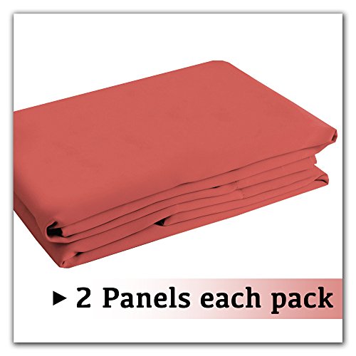 Turquoize Coral Window Treatment Blackout Curtains Thermal Insulated Room Darkening Solid Grommet Panels For Bedroom Living Room (Set Of 2, 42 By 84 Inch Long) #TOP1