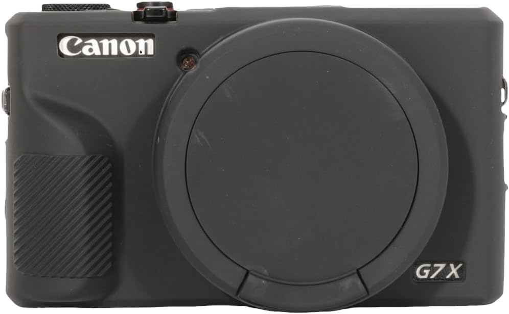 Case for Canon Powershot G7X Mark III Digital Camera, Silicone Anti-Scratch Slim Fit Soft Skin With Detachable Lens Cover
