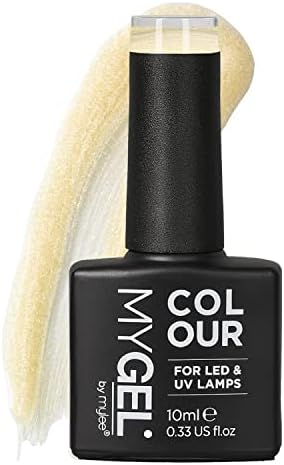 MYGEL by Mylee Nail Gel Polish 10ml [Once Upon a Night] UV/LED Soak-Off Nail Art Manicure Pedicure for Professional, Salon & Home Use [Fine Glitters Range] - Long Lasting & Easy to Apply