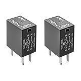 MTRPS 2 PCS Car Air Conditioning Relay, 13500114/8385 12VDC 40A 4-Pin Fuse Box Relays, Multi Purpose High...