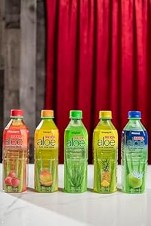 Iberia Aloe Vera Drink with Pure Aloe Pulp, Variety, (Pack of 8) 2 x Original, 2 x Mango, 2 x Pineapple, 2 x Strawberry