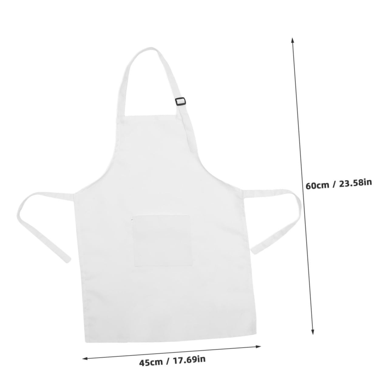 Delantal de Pintura para Niños, Poliéster Blanco, Ajustable y Reutilizable, Ligero y Cómodo, Adecuado para Manualidades y Dibujo