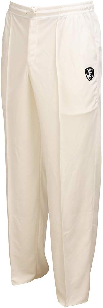 SGCricket Pant Legend (L) Polyester Cricket Pant, L (Off-White)