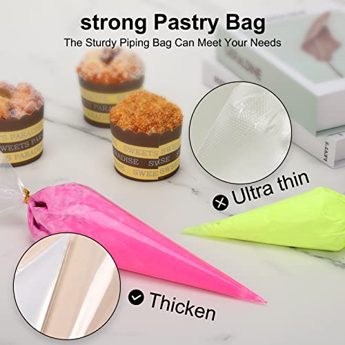 Tamodan 12 Inches Side Not Bursting Piping Bag, 100 Pcs Explosion-Proof Cracked Thickened Pastry Bags Disposable Are Suitable For Pastry Making. #TOP4
