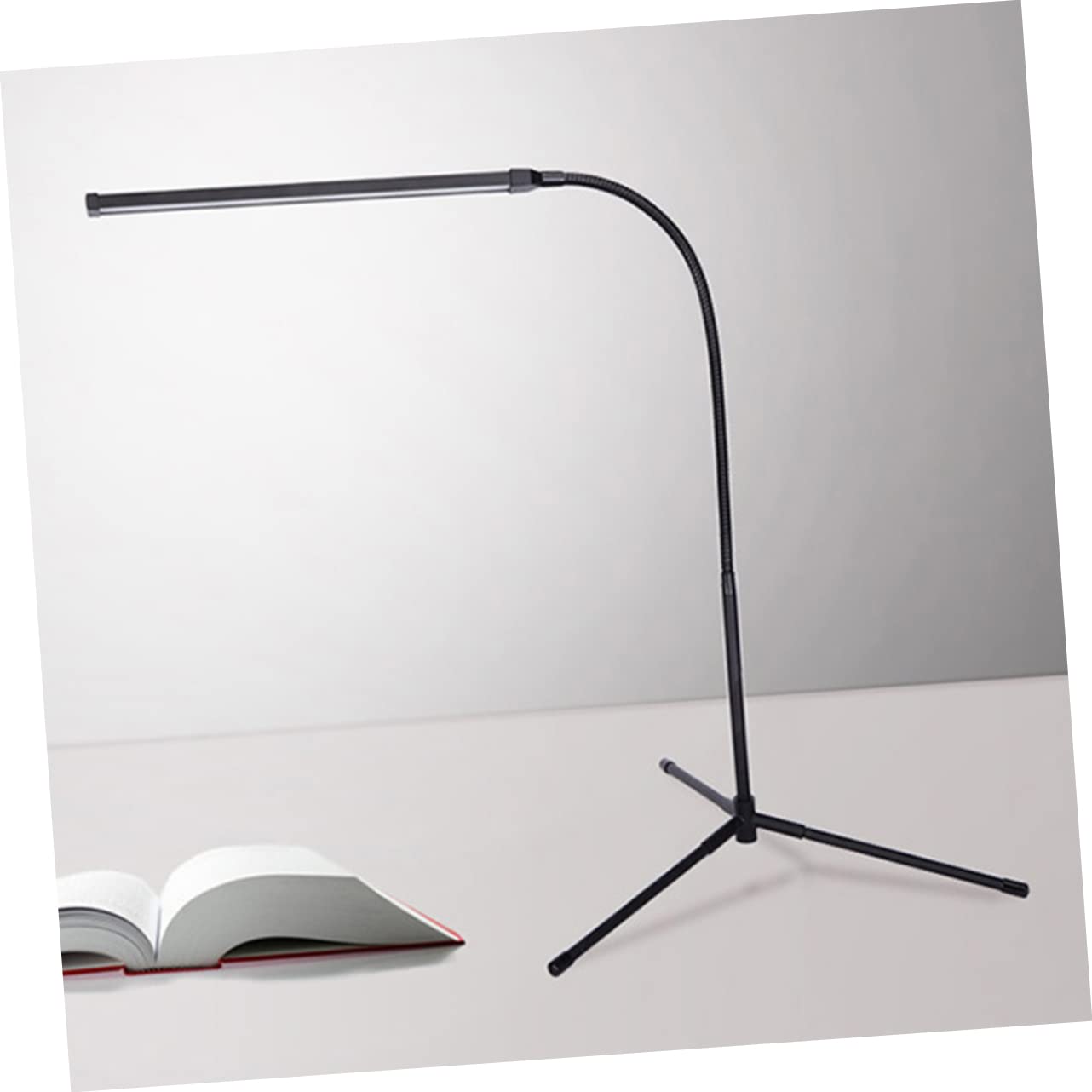Lampada da Tavolo con Collo di Cigno Regolabile Nera | Luce Antiriflesso senza Sfarfallio, Struttura in Alluminio e Ferro, con Clip