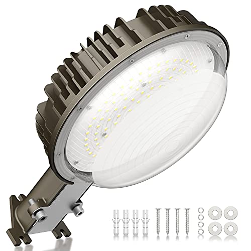 Yard Light Dusk to Dawn, 100W LED Barn Light[600W MH HPS Replacement] 12000Lm 5000K Daylight LED Area Light Outdoor IP65 Waterproof Security Floodlight for Front Door Garden Deck