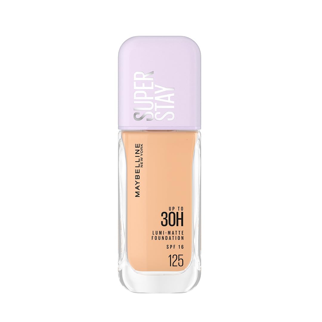 MAYBELLINENew York All Skin Full Coverage Super Stay Lumi-Matte Liquid Foundation 30H Longwear - 125 (35ml)