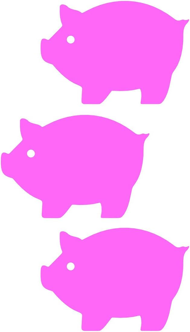 Siconi Collection 1.8" Piggy Sticky Pads, Pink (3-Pack)