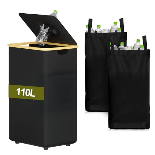 MinBoo Recycling Bin for Kitchen 29Gallon, 110L Recycle Bin with