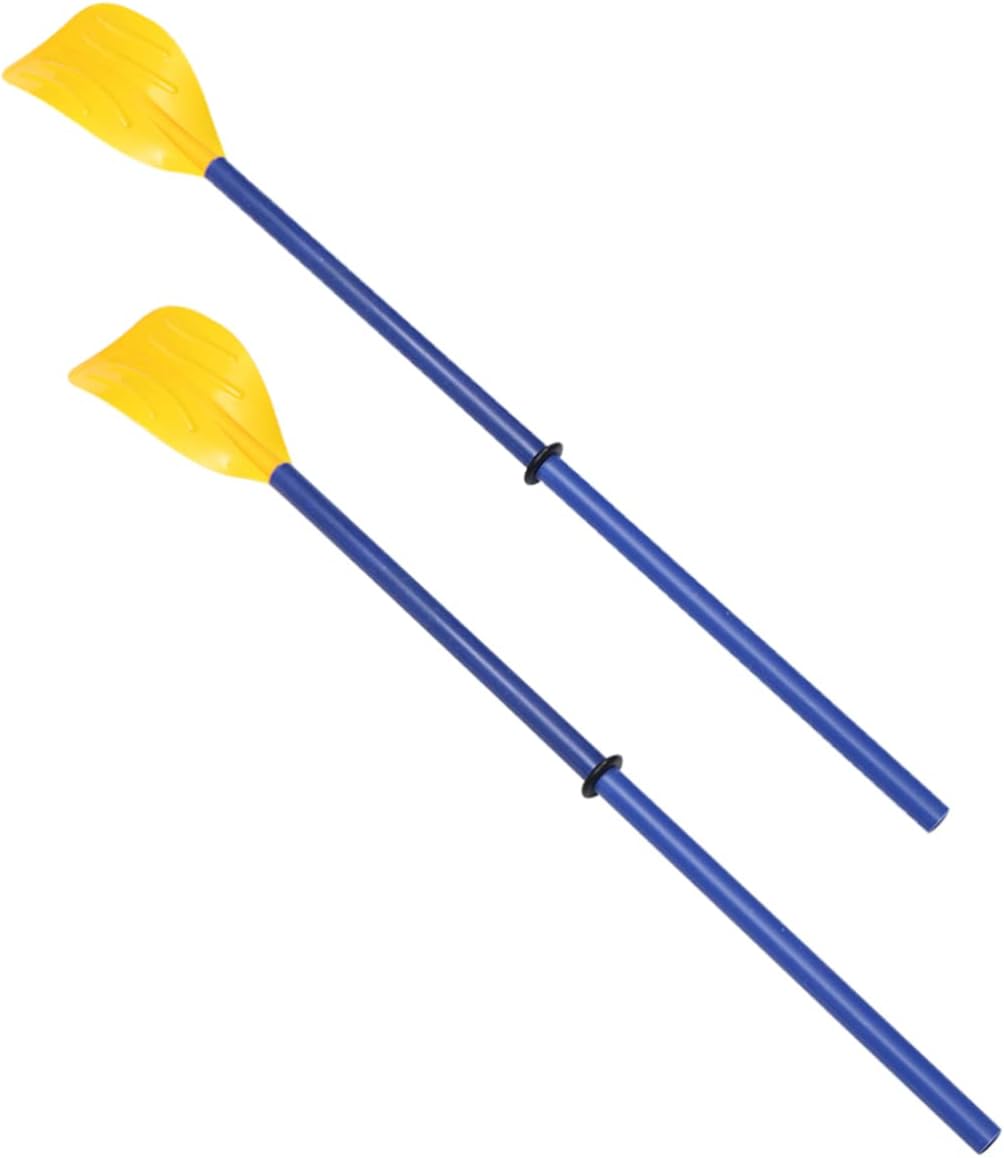 Detachable Kayak Paddle 2-Pack Portable Plastic Boat Oars for Canoeing and Kayaking Lightweight Waterproof Oars Ergonomic Grip