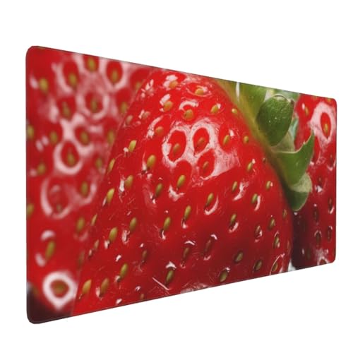 Tapis de souris de jeu étendu étanche et imperméable rouge - 2