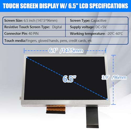 Image of Touch Screen Display 6.5 inch LCD TDO-WVGA0633F00039 Compatible with VW Magotan B7 Jetta Passat Scirocco Golf 6R Polo Tiguan Multimedia Navigation MIB STD2 MIB200 682 Fit for Skoda Octavia Yeti