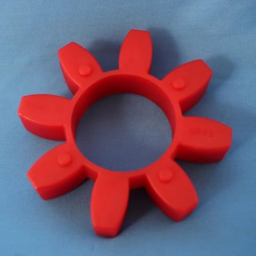Polyurethane Shaft Coupling Spider Insert Series Flexible Coupler Element Power Transmission Component for Industrial Machinery Drives Conveyor Systems Pumps Rotating Equipment Red(GR42)